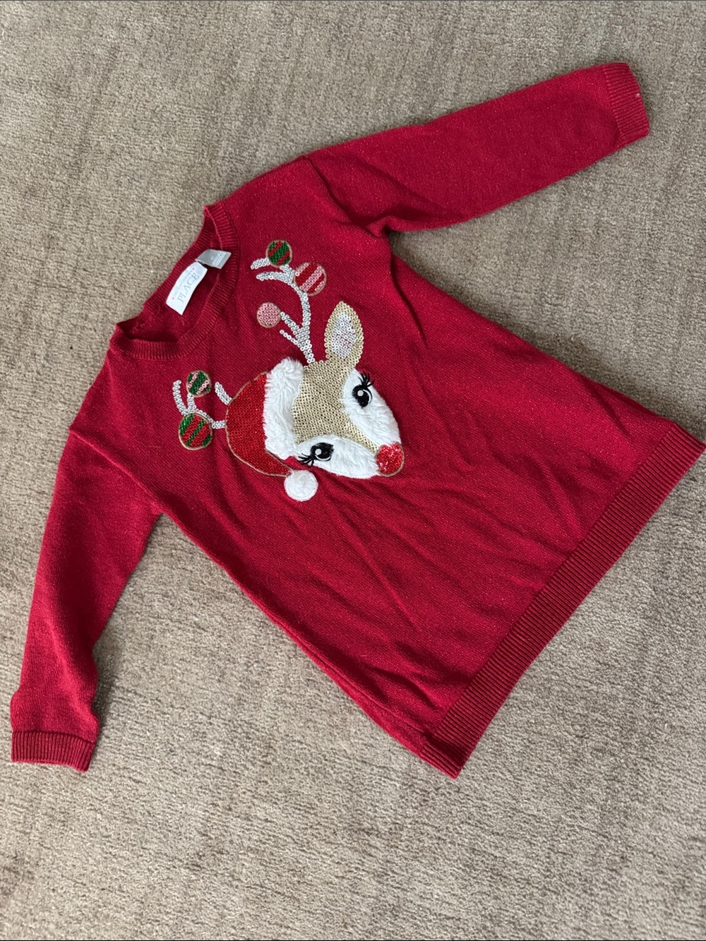2T Christmas Reindeer Sweater dress